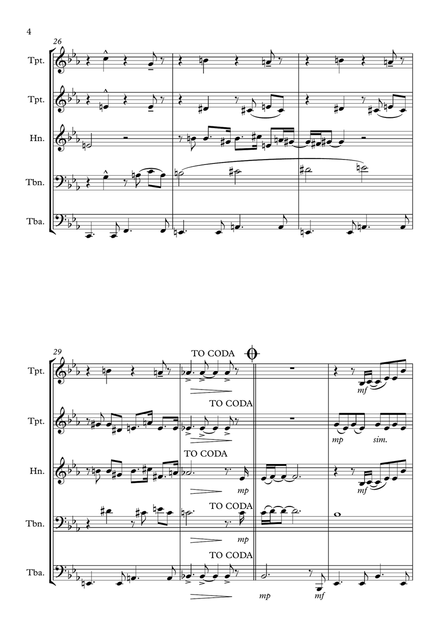 We've Only Just Begun We've Only Just Begun Brass Ensemble scores gallery preview page 4