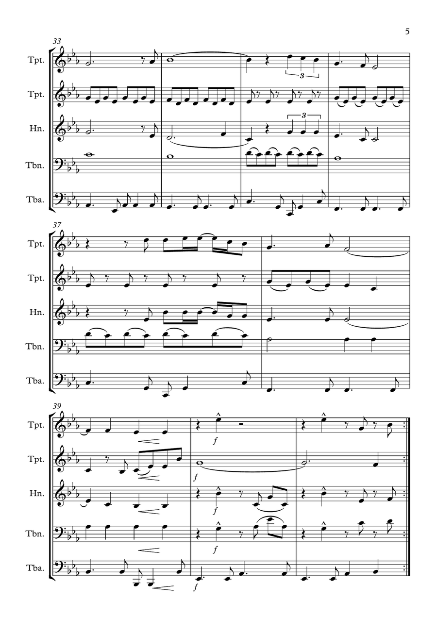 We've Only Just Begun We've Only Just Begun Brass Ensemble scores gallery preview page 5