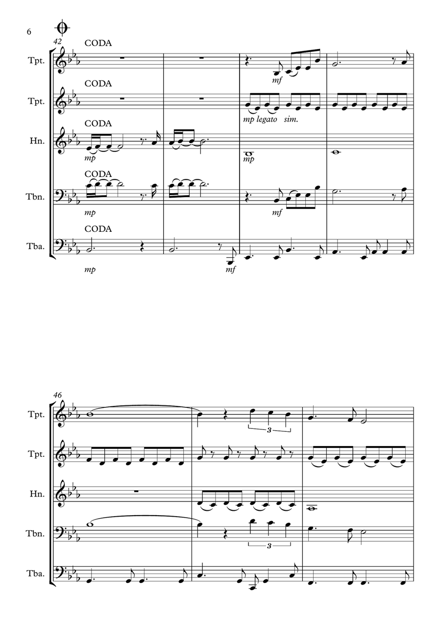We've Only Just Begun We've Only Just Begun Brass Ensemble scores gallery preview page 6