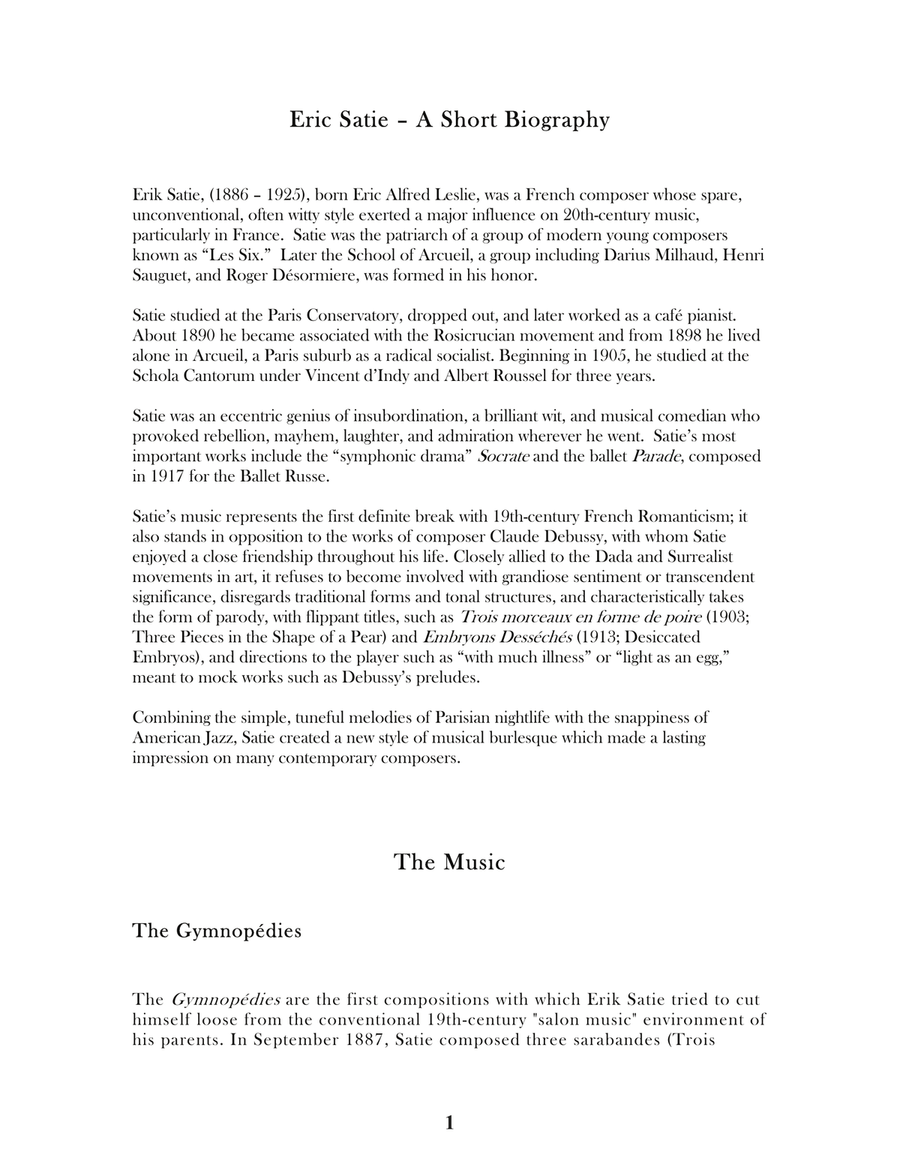 Eric Satie: Expanded Edition Ukulele scores gallery preview page 3