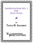 Improvisation No. 1 for Solo Viola