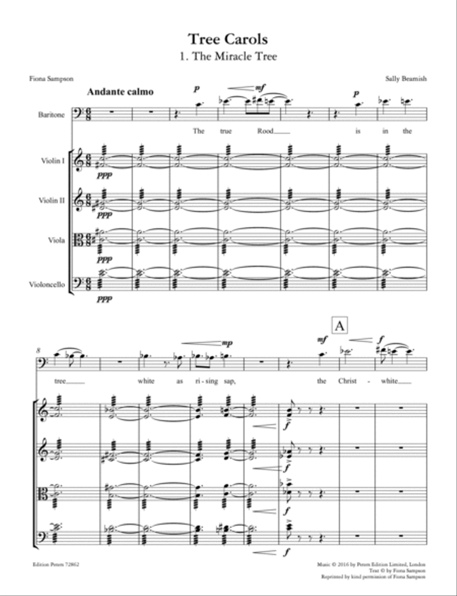 Tree Carols String Quartet scores gallery preview page 2