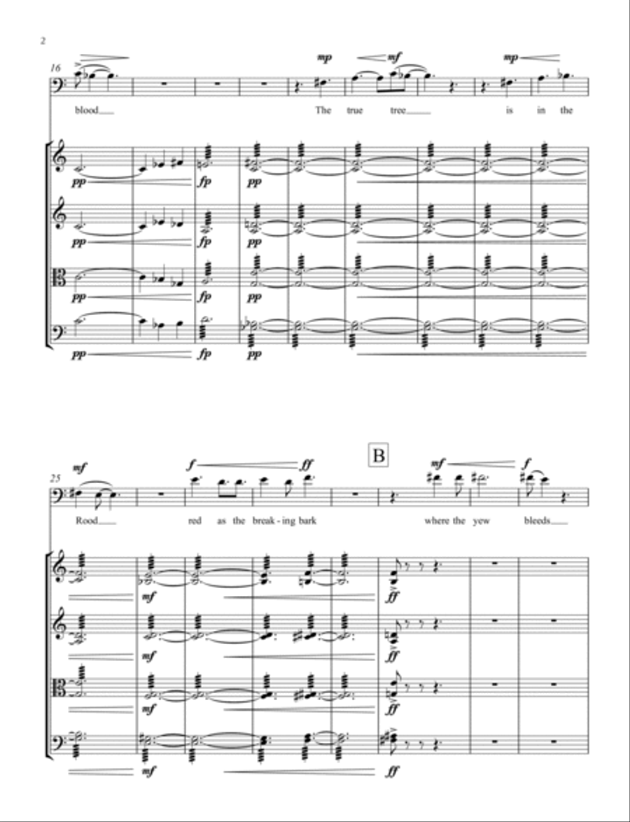 Tree Carols String Quartet scores gallery preview page 3