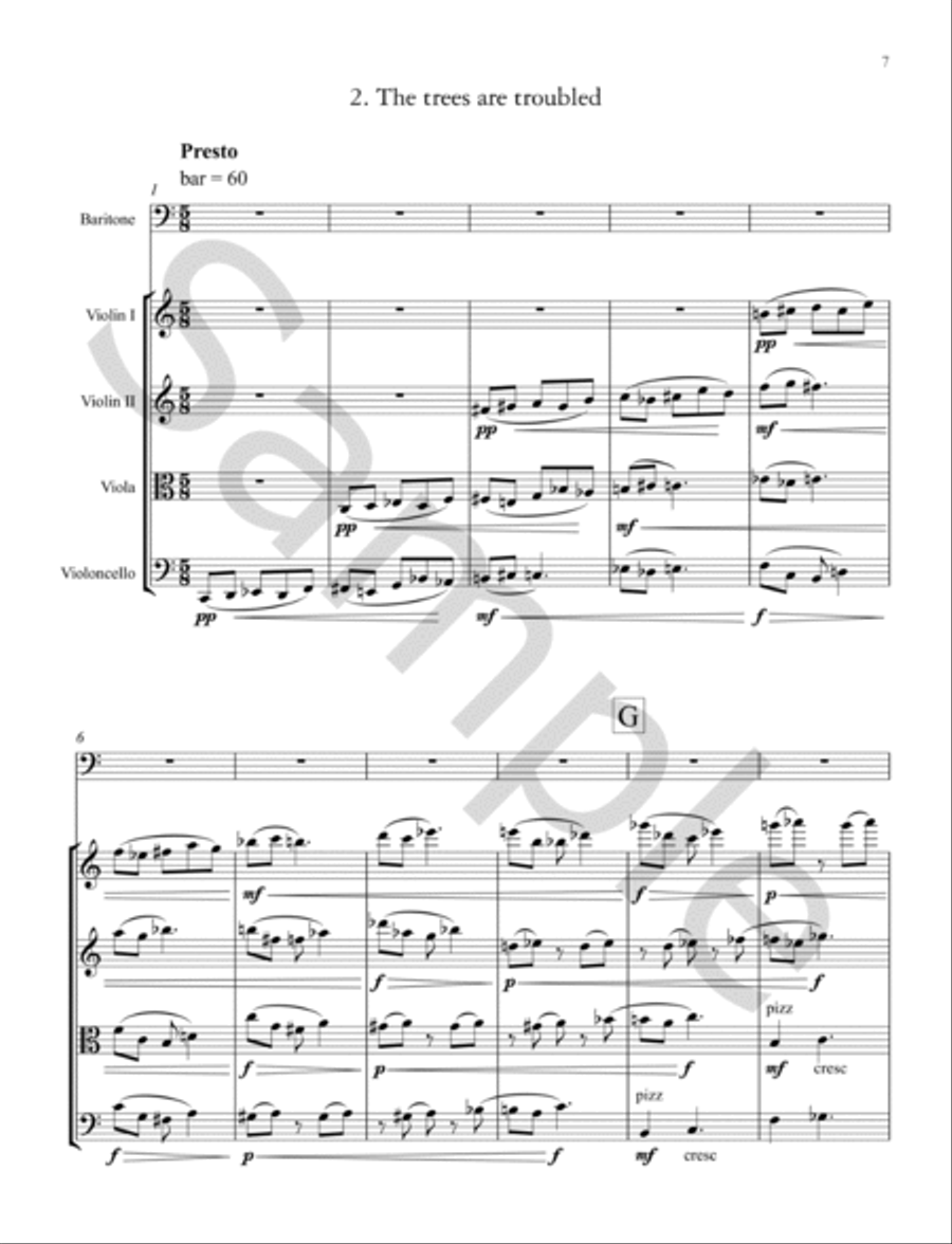 Tree Carols String Quartet scores gallery preview page 6