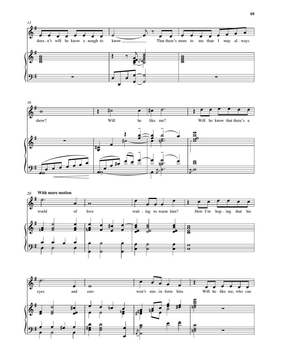 Will He Like Me? (from She Loves Me) Piano, Vocal, Guitar scores gallery preview page 2