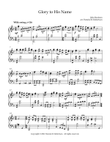 Glory To His Name - Piano Solo