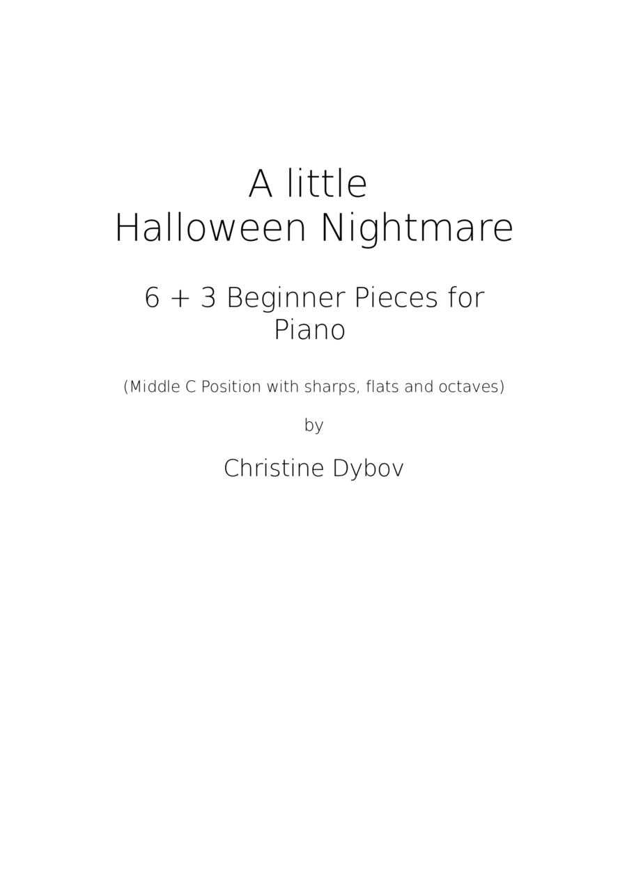 A little Halloween Nightmare Piano Method scores gallery preview page 1