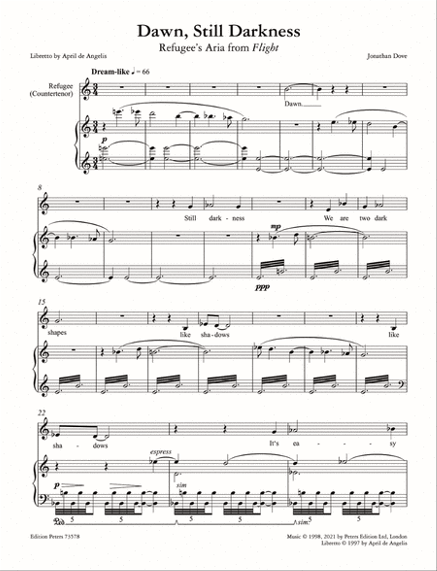 Dawn, Still Darkness Voice scores gallery preview page 2