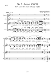 Shakespearean Sonnet XXVIII. Original composition by Graham Dickson-Place SATB a capella