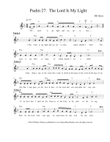 Psalm 27: The Lord I/s My Light - leadsheet mini preview
