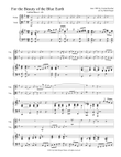 For the Beauty of the Blue Earth for piano trio or saxophones and piano