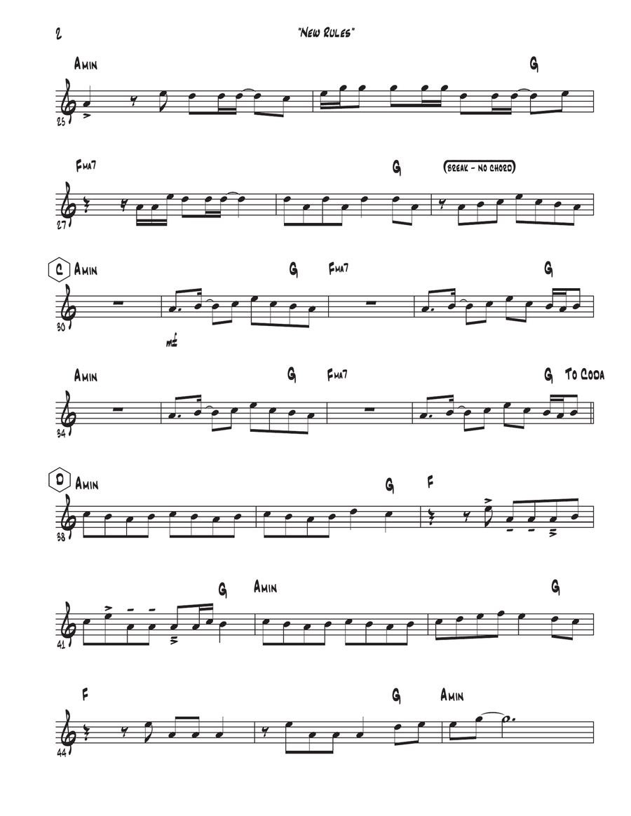 New Rules Violin Solo scores gallery preview page 3