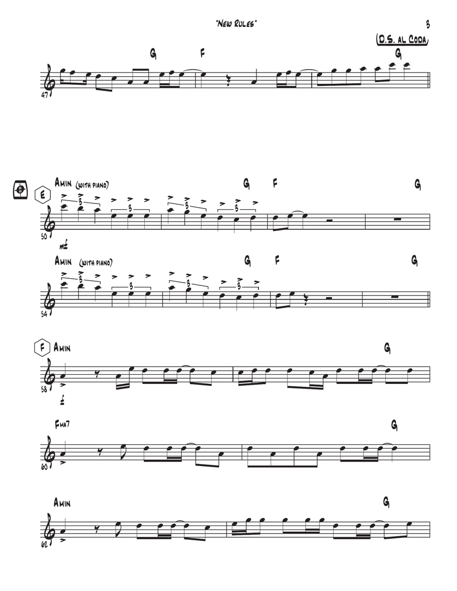 New Rules Violin Solo scores gallery preview page 4