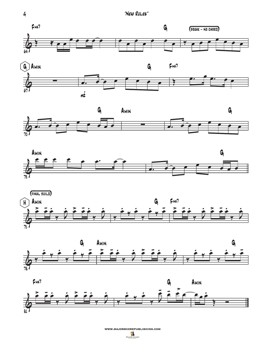 New Rules Violin Solo scores gallery preview page 5