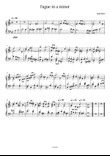 Fugue in a minor