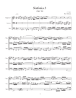 Sinfonia 3, J. S. Bach, adapted for C trumpet, Trombone, and Tuba
