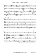 Easter Victory Medley - String Quartet String Quartet scores gallery preview page 3