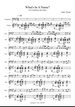 What's In A Name - Trombone and Guitar