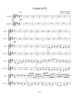 Canon in D (Violin Duet)