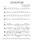 I am Jesus' Little Lamb - Melody and Descant for C instrument