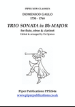 GALLO: TRIO SONATA IN Bb for flute, oboe & clarinet