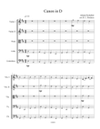 Canon in D for String Orchestra
