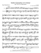 Vivaldi - Violin Concerto in Am Op. 3 No. 6 Mvt 1 - Second Violin (Duo) Accompaniment String Duet scores gallery preview page 4