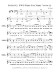 Psalm 145 I Will Praise Your Name Forever (i) - leadsheet mini preview