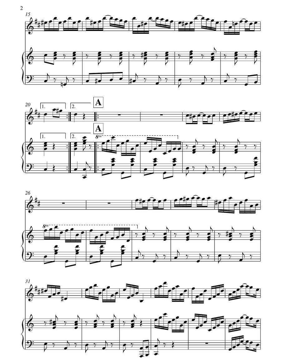 Black and White Rag Black and White Rag Chamber Music scores gallery preview page 3