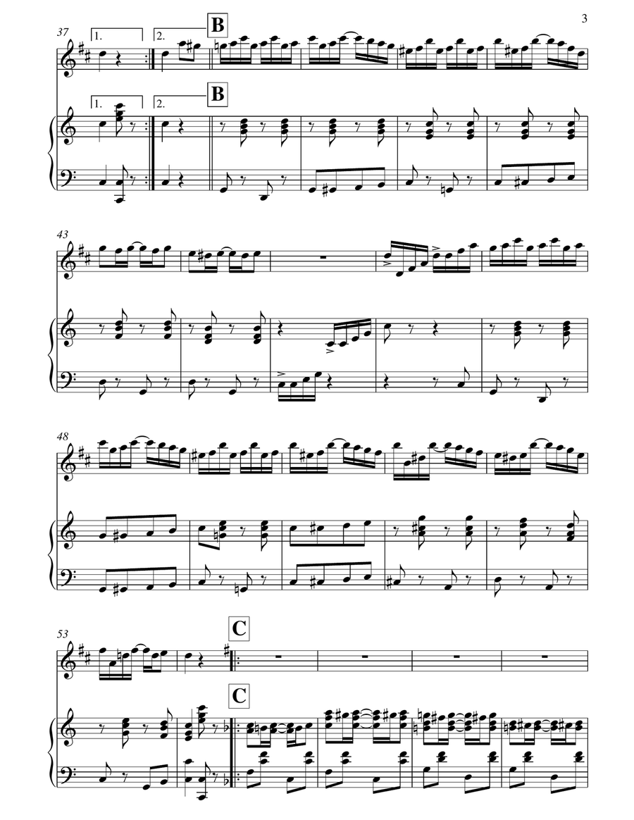 Black and White Rag Black and White Rag Chamber Music scores gallery preview page 4