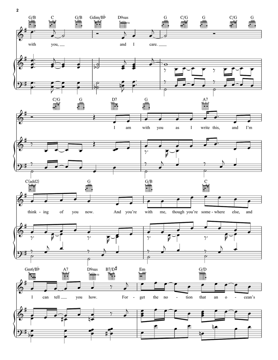 I Am With You (from Disney's At Home with Olaf) Piano, Vocal, Guitar scores gallery preview page 2