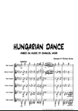 'Hungarian Dance' based on music by Emanuel Moor for Clarinet Sextet.