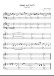 Minuet in G (in C) duet