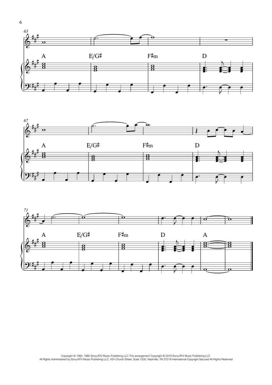 Take On Me Violin Solo scores gallery preview page 6