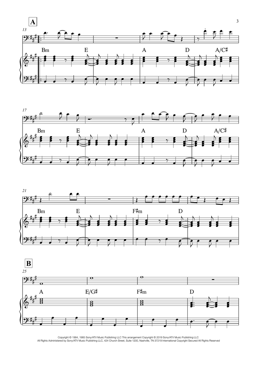 Take On Me Piano scores gallery preview page 3