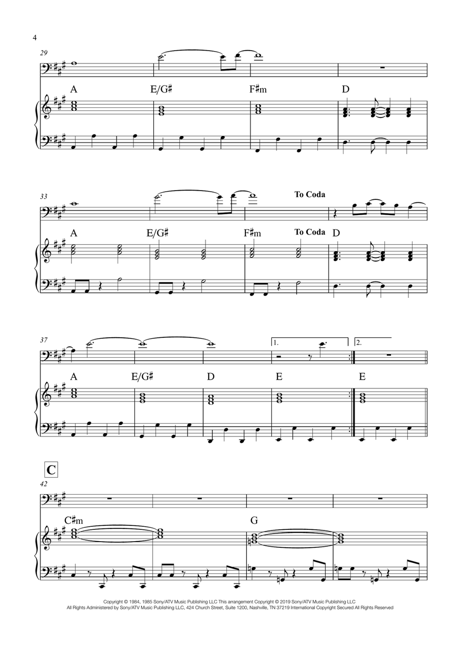 Take On Me Piano scores gallery preview page 4