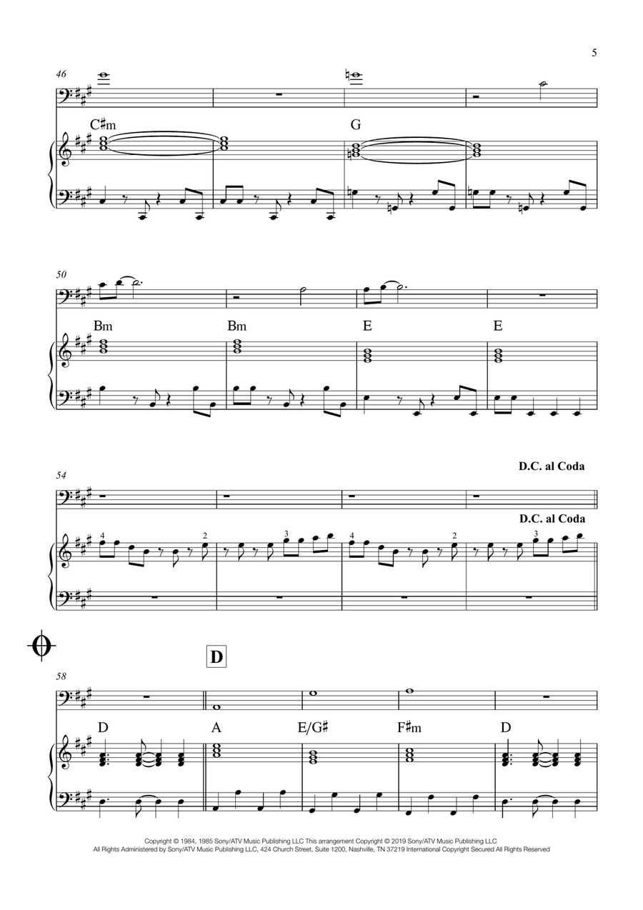 Take On Me Piano scores gallery preview page 5