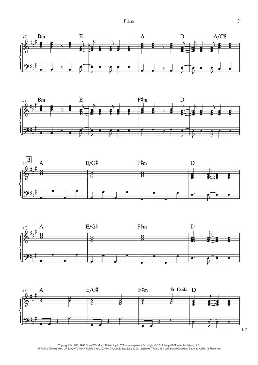 Take On Me Easy Piano scores gallery preview page 3