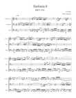 Sinfonia 8, J. S. Bach, adapted for C trumpet, Trombone, and Tuba