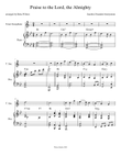 Praise to the Lord, the Almighty--advanced tenor sax solo