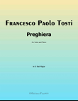 Preghiera by Tosti, in E flat Major,