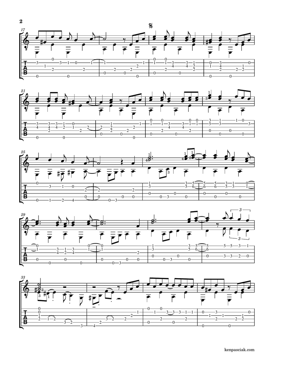 Sailor Moon - Main Title Sailor Moon - Main Title Acoustic Guitar scores gallery preview page 3