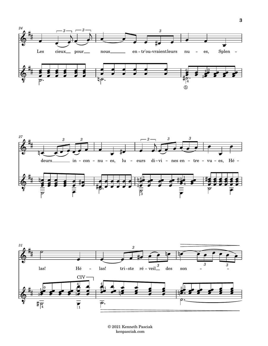 Fauré for Voice & Guitar, Volume I Chamber Music scores gallery preview page 6