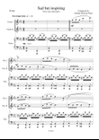 Sad but inspiring - A trio for two violins and piano - Composed by Graham Diockson-Place - Level ear