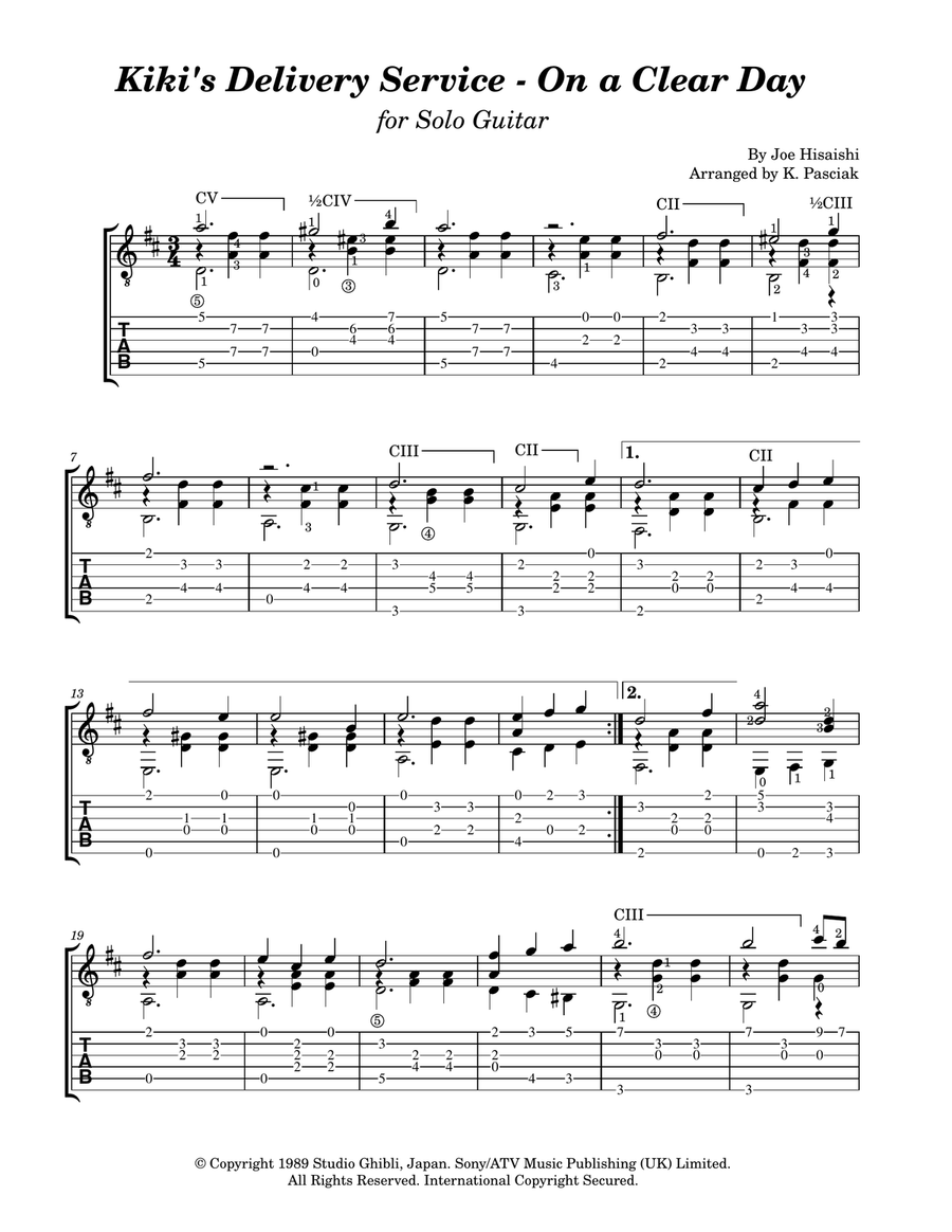 Kiki's Delivery Service (on A Clear Day) Chamber Music scores gallery preview page 3