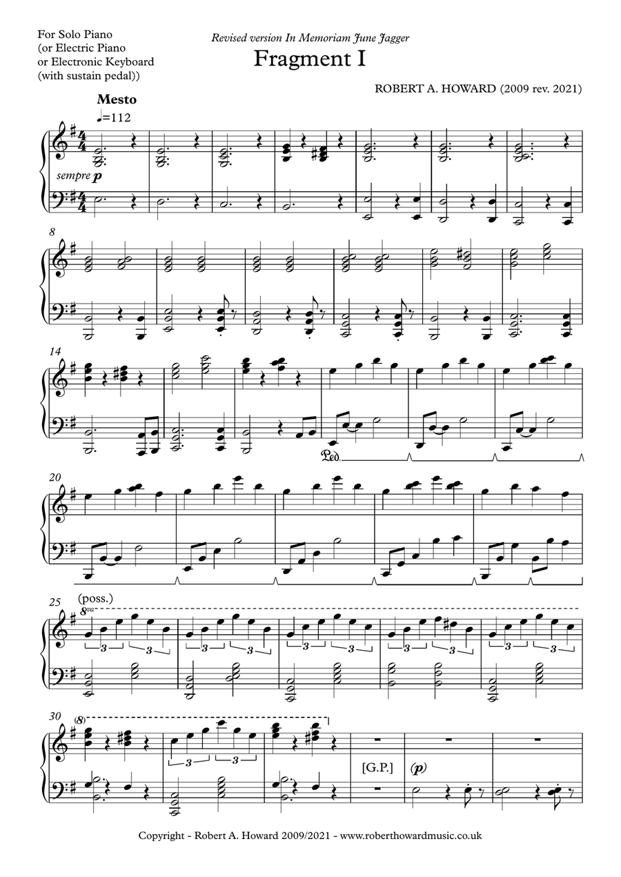 Fragment I Piano Method scores gallery preview page 2