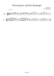 Frère Jacques (Are You Sleeping?) - easy oboe arrangement