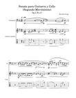 Sonata para Guitarra y Cello(Segundo Movimiento)-Beautiful things Op.2 No.17