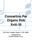 Concertino Per Organo Hob Xviii:10