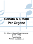 Sonata A 4 Mani Per Organo